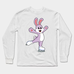 Rabbit Ice skating Ice skates Long Sleeve T-Shirt